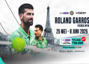 Roland Garros 2025 Dimulai! Streaming di VISION+