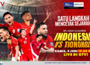 Saksikan Laga Indonesia vs China Live di GTV, Dukung Garuda Terbang ke Pentas Dunia!